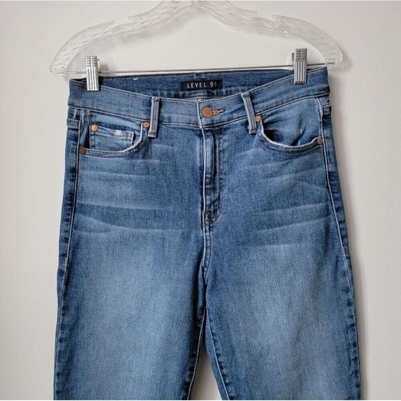 ANTHROPOLOGIE LEVEL 99 High Rise Skinny Jeans Nostalgic Blue Wash 1412109 Sz 29 - Picture 3 of 12